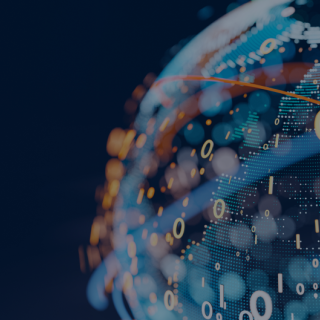 Zeměkoule překrytá s čísly